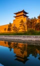 The rebuilding city wall of Datong. Royalty Free Stock Photo