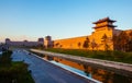 The rebuilding city wall of Datong. Royalty Free Stock Photo