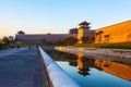 The rebuilding city wall of Datong.