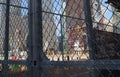 One World Trade Center Construction Site through Fence after 9/11