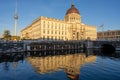 The rebuilt Berlin City Palace and the famous Television Tower