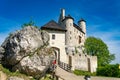 rebuilt old castle in Bobolice