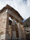 Rebuilt Treasury of Athena at Delph in Greece Royalty Free Stock Photo