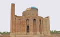 Rebuilt Turabek-Khanym mausoleum in ancient city Kunya-Urgench Royalty Free Stock Photo