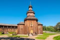Rebuilt wooden church in Baturyn citadel, Ukraine Royalty Free Stock Photo
