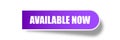 Available now sticker vector illustration Royalty Free Stock Photo