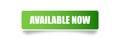 Available now sticker vector illustration Royalty Free Stock Photo