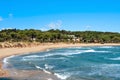 Rec del Moli beach in La Escala, Spain