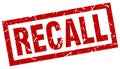 recall stamp Royalty Free Stock Photo