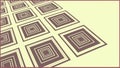 Receding dark squares, profound perspective, structured depth, vector design Generative AI Royalty Free Stock Photo