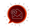 Receive Mail download line icon. Incoming Messages correspondence sign. Vector