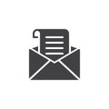 Receive mail vector icon Royalty Free Stock Photo