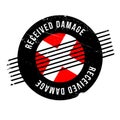 Received Damage rubber stamp