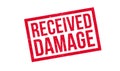 Received Damage rubber stamp