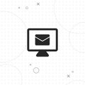 Received email , vector best flat icon