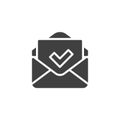 Received mail vector icon