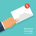 Received message concept Royalty Free Stock Photo