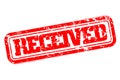 Received rubber stamp Royalty Free Stock Photo