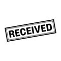 Received Stamp, Received Grunge Square Sign Royalty Free Stock Photo