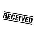 Received Stamp, Received Grunge Square Sign Royalty Free Stock Photo