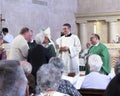 Receiving the Parishioners