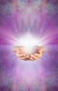 Receiving a Reiki Attunement Royalty Free Stock Photo