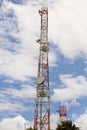 Telecommunications antenna at Pico Itapeva, Campos Jordao, Brazil Royalty Free Stock Photo