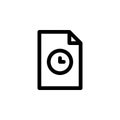 Recent Files Icon Royalty Free Stock Photo