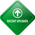 Recent uploads web button Royalty Free Stock Photo