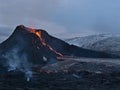 Recently erupted volcano in Geldingadalir valley near Fagradalsfjall mountain, GrindavÃÂ­k, Reykjanes, southwest Iceland.