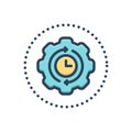 Color illustration icon for Recently, not long ago and lately Royalty Free Stock Photo