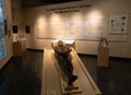 Recently Opened Shroud of Turin Exhibit in the National Museum of Funeral History with Sculpture of the Man of the Shroud Royalty Free Stock Photo