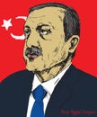 Recep Tayyip Erdogan, President of Turkey since 2014, Prime Minister 2003 - 2014, Justice and Development Party AKP