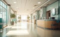 Reception area in clinic.