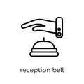 Reception bell icon from Hotel collection. Royalty Free Stock Photo