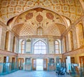 In Reception Hall of Ali Qapu palace, Isfahan, Iran