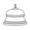 reception hotel ring isolated icon