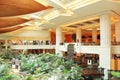 Reception lobby area in luxury hotel Royalty Free Stock Photo