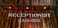 Receptionist cashier the place of payment horor Royalty Free Stock Photo