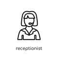 Receptionist icon from Hotel collection.