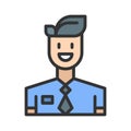 Receptionist Icon Image.