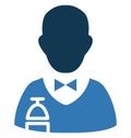 Receptionist Isolated Vector Icon use for Travel and Tour Projects