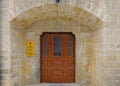 Recessed entrance to the Church of Archangelos Michail Tripioti