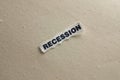 Recession Royalty Free Stock Photo