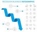 Recession Business Infographic Concept.