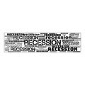 Recession News Updates Illustration Header Background Royalty Free Stock Photo
