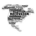 Recession News Updates Illustration Header Background Royalty Free Stock Photo