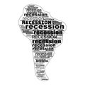 Recession News Updates Illustration Header Background Royalty Free Stock Photo