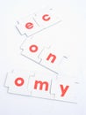 Recession: shattered economy. Royalty Free Stock Photo