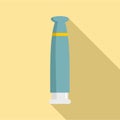 Rechargable vape battery icon, flat style Royalty Free Stock Photo